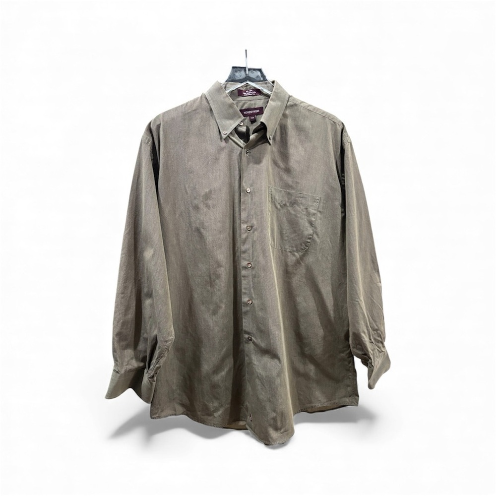 Nordstrom Men's Casual Tan Button-Down Shirt